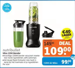 Albert Heijn nutribullet Ultra 1200 blender aanbieding