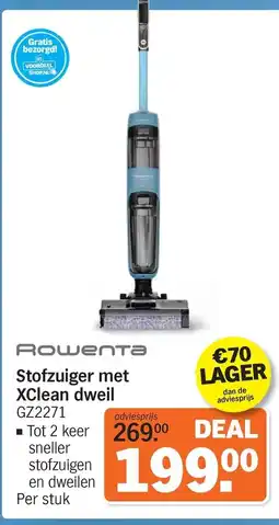 Albert Heijn Stofzuiger met XClean dweil GZ2271 aanbieding