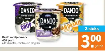 Albert Heijn Danio Romige kwark 2*450g aanbieding