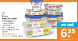 Albert Heijn Pyrex bewaarschalen aanbieding
