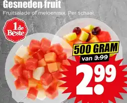 Dirk Gesneden fruit aanbieding