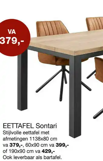 Xooon Eettafel Sontari aanbieding