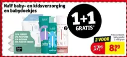 Kruidvat Naïf baby en kidsverzorging en babydoekjes aanbieding