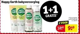 Kruidvat Happy Earth babyverzorging aanbieding