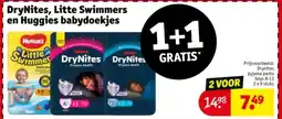 Kruidvat DryNites, Litte Swimmers en Huggies babydoekjes aanbieding