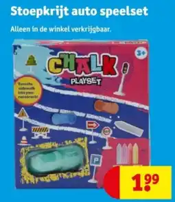 Kruidvat Stoepkrijt auto speelset aanbieding