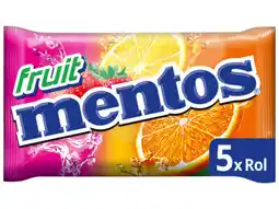 Hoogvliet Mentos Fruit rollen aanbieding