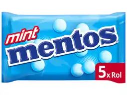 Hoogvliet Mentos Mint Rollen Snoep Pepermunt Pak aanbieding