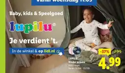 Lidl LUPILU Kinder pyjama aanbieding