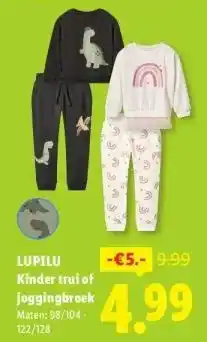 Lidl LUPILU Kinder trui of joggingbroek aanbieding