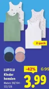 Lidl LUPILU Kinder hemden aanbieding