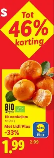 Lidl Bio mandarijnen aanbieding