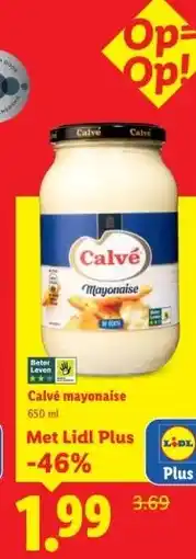 Lidl Calvé mayonaise aanbieding