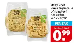 Hoogvliet Daily Chef verse tagliatelle of spaghetti aanbieding