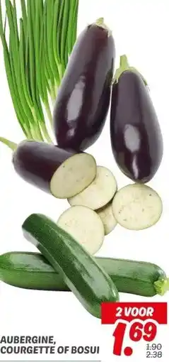 Dekamarkt Aubergine, courgette of bosui aanbieding