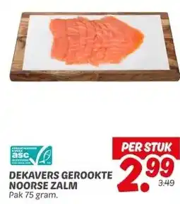 Dekamarkt Dekavers gerookte noorse zalm aanbieding