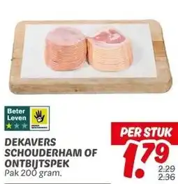 Dekamarkt Dekavers schouderham of ontbijtspek aanbieding