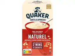 Hoogvliet Quaker Havermout naturel 12 x aanbieding
