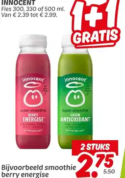 Dekamarkt Bijvoorbeeld smoothie berry energise aanbieding