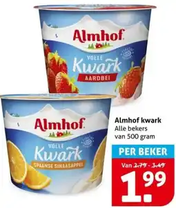 Hoogvliet Almhof Kwark aanbieding