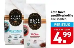 Hoogvliet Café Nova snelfilterkoffie aanbieding