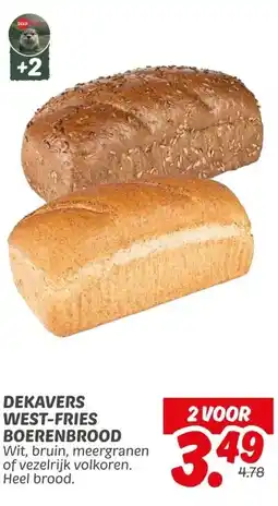 Dekamarkt Dekavers west-fries boerenbrood aanbieding
