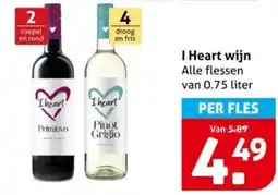 Hoogvliet I Heart wijn aanbieding