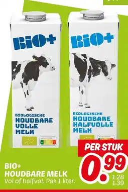 Dekamarkt Bio+ houdbare melk aanbieding