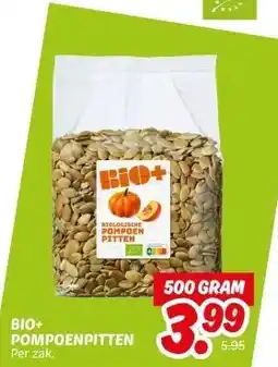 Dekamarkt Bio+ pompoenpitten aanbieding