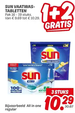 Dekamarkt Sun vaatwas- tabletten aanbieding