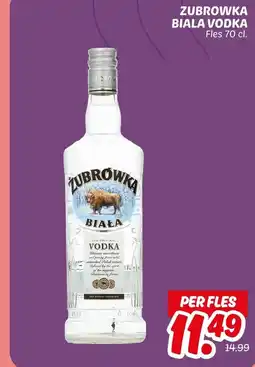 Dekamarkt Zubrowka biala vodka aanbieding