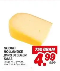 Dekamarkt Noord hollandse jong belegen kaas aanbieding