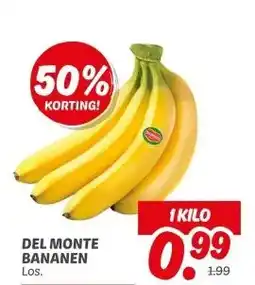 Dekamarkt Del monte bananen aanbieding