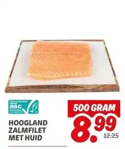 Dekamarkt Hoogland zalmfilet met huid aanbieding