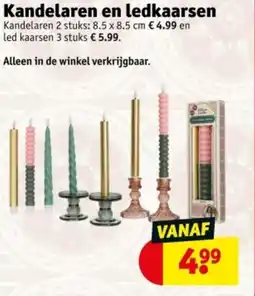 Kruidvat Kandelaren en ledkaarsen aanbieding