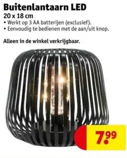 Kruidvat Buitenlantaarn LED aanbieding