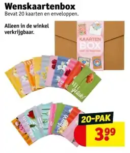 Kruidvat Wenskaartenbox aanbieding