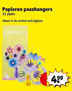 Kruidvat Papieren paashangers aanbieding