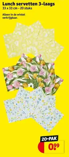 Kruidvat Lunch servetten aanbieding