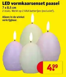 Kruidvat LED vormkaarsenset paasei aanbieding