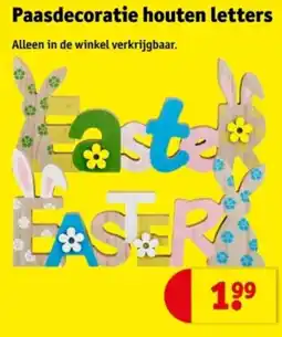 Kruidvat Paasdecoratie houten letters aanbieding