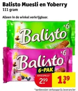 Kruidvat Balisto Muesli en Yoberry aanbieding