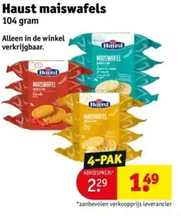 Kruidvat Haust maiswafels aanbieding