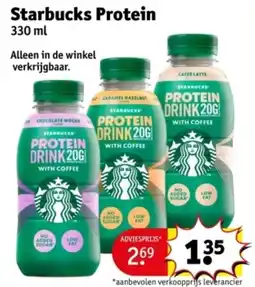 Kruidvat Starbucks Protein aanbieding