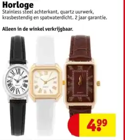 Kruidvat Horloge aanbieding