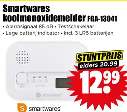 Dirk Smartwares koolmonoxidemelder FGA-1304 aanbieding