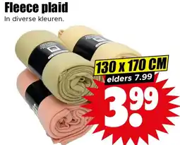 Dirk Fleece plaid aanbieding