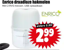 Dirk Enrico draadloze hakmolen aanbieding