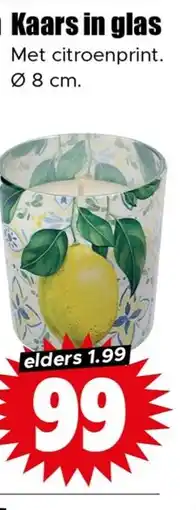 Dirk Kaars in glas aanbieding