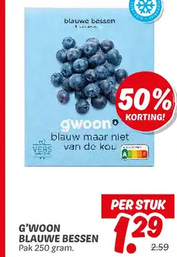 Dekamarkt G'woon blauwe bessen aanbieding